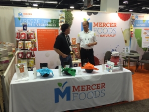 The Mercer Foods booth at Expo West 2016.