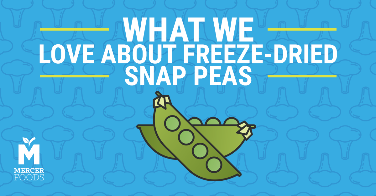 Freeze-dried snap peas allow you to capture the essence of summer flavor all year round in your products.