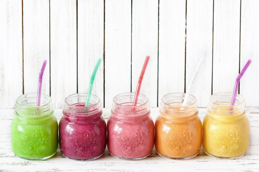 Smoothies made with freeze-dried food.
